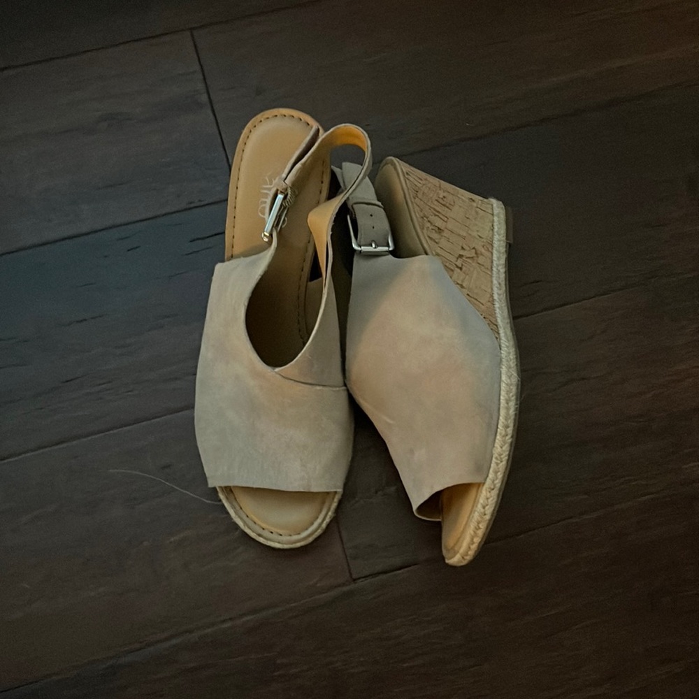 Franco Sarto cork wedges